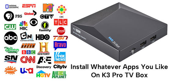 ODM K3 Pro اندروید IPTV Box Network OTT Streaming Box برای تمام عمر