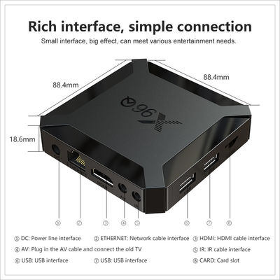 جعبه هوشمند 4k IPTV سفارشی Allwinner H313 جعبه تلویزیون اندروید 10