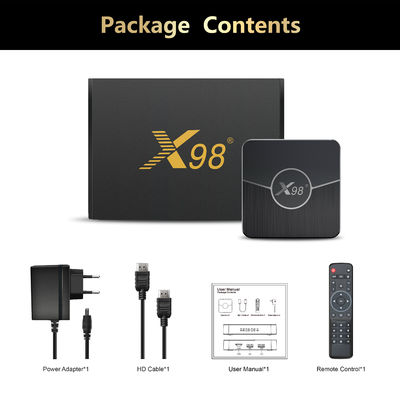 X98 Plus IPTV Set Top Box 4K اندروید 11 وای فای 2GB 16GB S905w2
