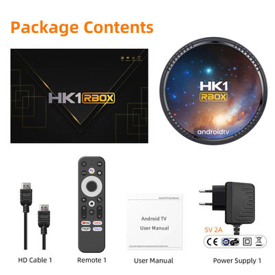 HK1 RBOX W2T IPTV Set Up Box 2G 4G رم 16G 32G 64G روم اندروید تلویزیون Box
